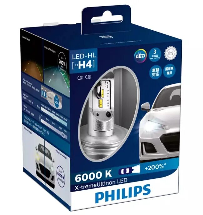 Led philips 12v. Philips Xtreme Ultinon led h4. Светодиодные лампы h4 Philips Ultinon. Philips x-treme Ultinon led. Philips led hl h4.