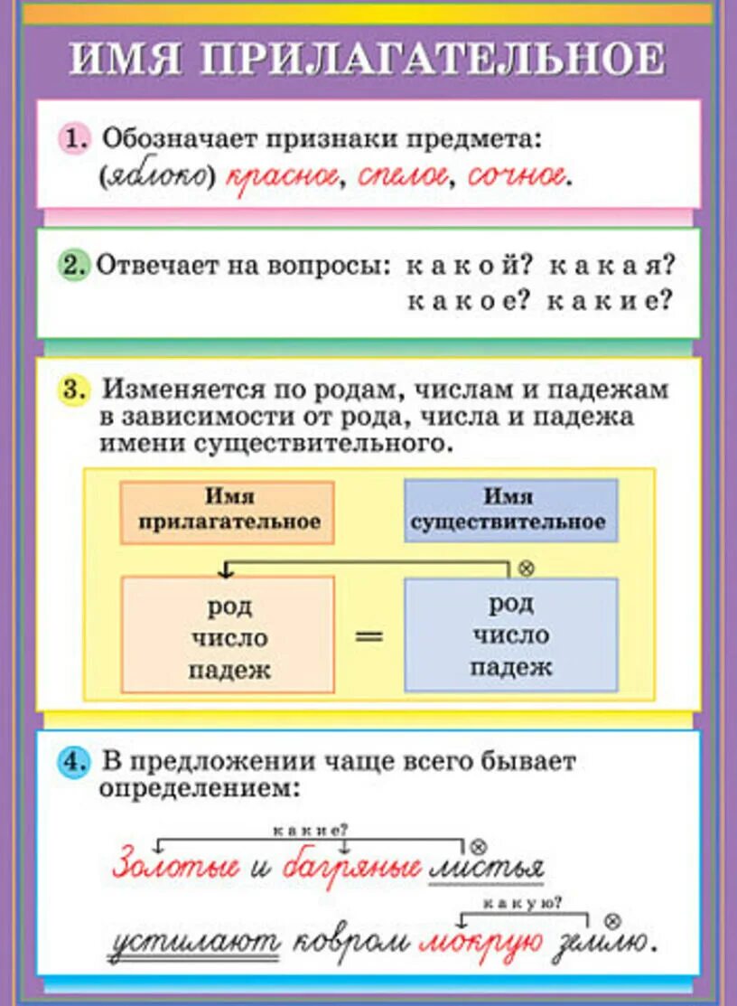 Видеоурок русский язык имя прилагательное