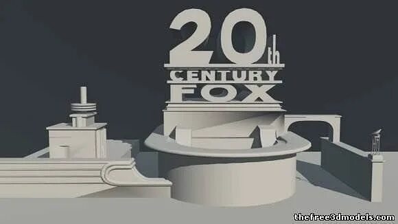 20th fox 3d. 20 Век Фокс 3д модель. 3d модель логотипа 20 сенчури Фокс. 20th Century Fox logo 3в. 3д моделирование логотип.