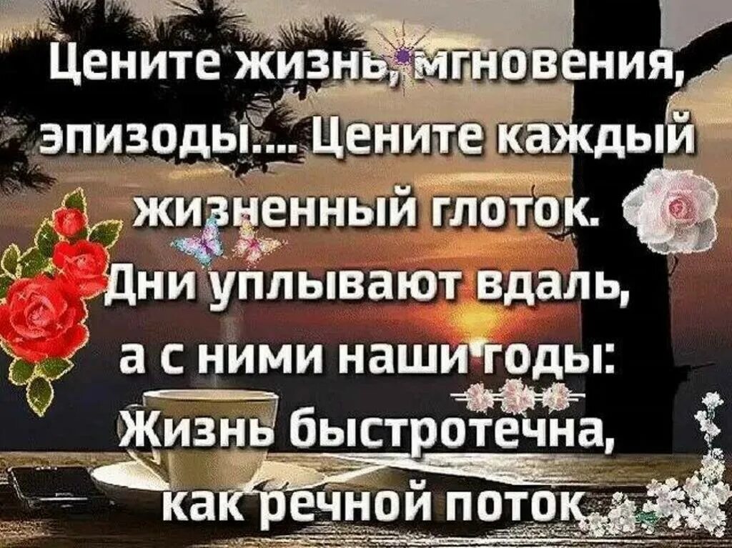 Цените каждую минуту жизни