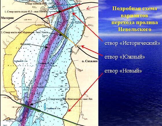 Ширина татарского пролива. Карта течений татарского пролива. Цусимское течение Сахалин. Пролив Невельского. Течения в татарском проливе на карте.