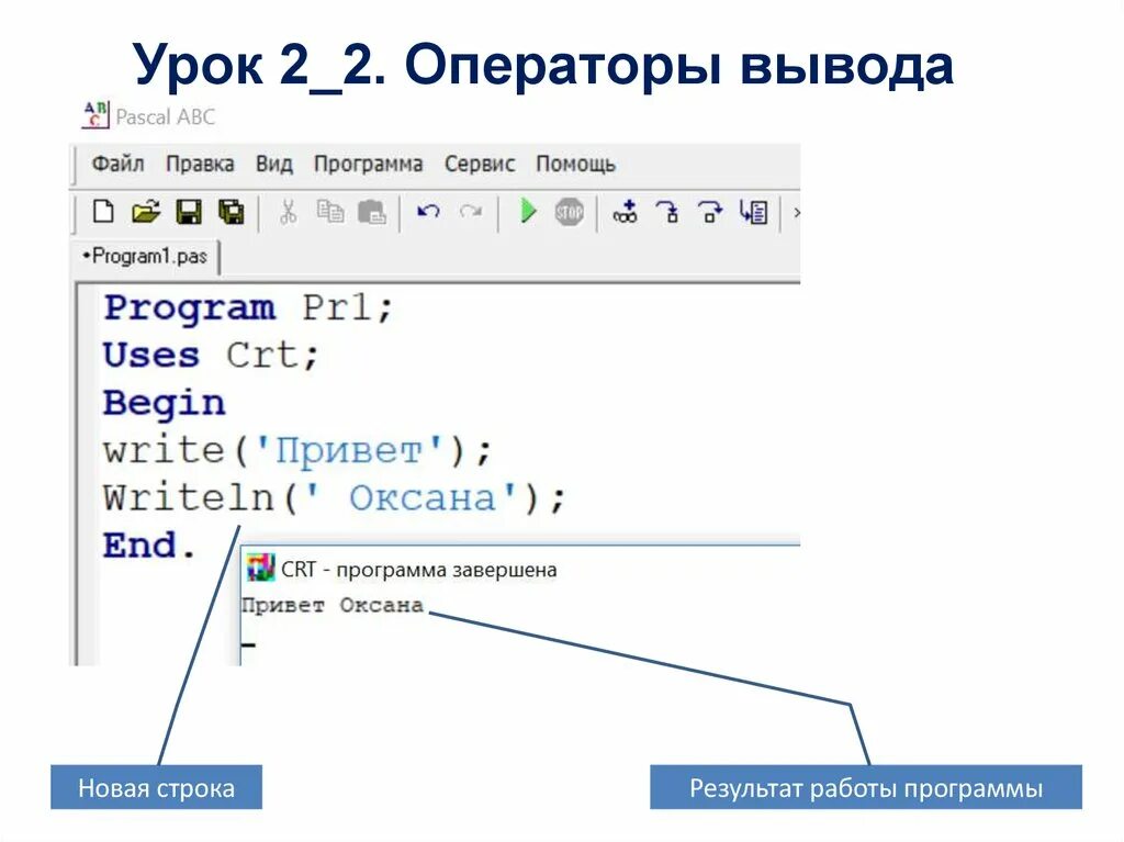 Программа для создания вывода. Оператор вывода pascal. оператор вывода в паскале. pascal abc операторы. операторы языка pascal abc.