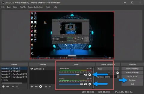 Obs setting