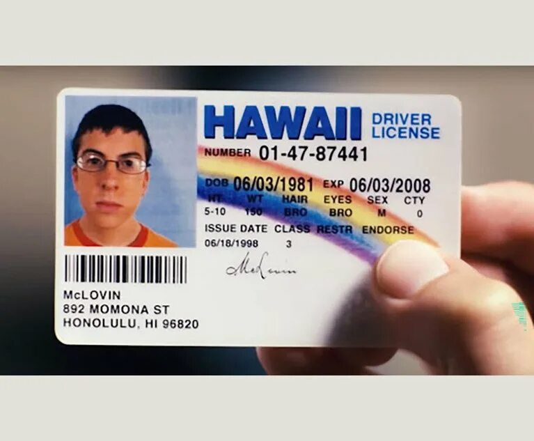 Mclovin driver license. Hawaii driver license. Drive license hawai. Hawaii driver license. Hawaii driver license.
