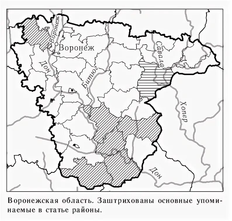 Контурная карта Воронежской области с реками. Воронежская область до 1954 года карта. Реки Воронежской области на карте. Воронеж на карте.