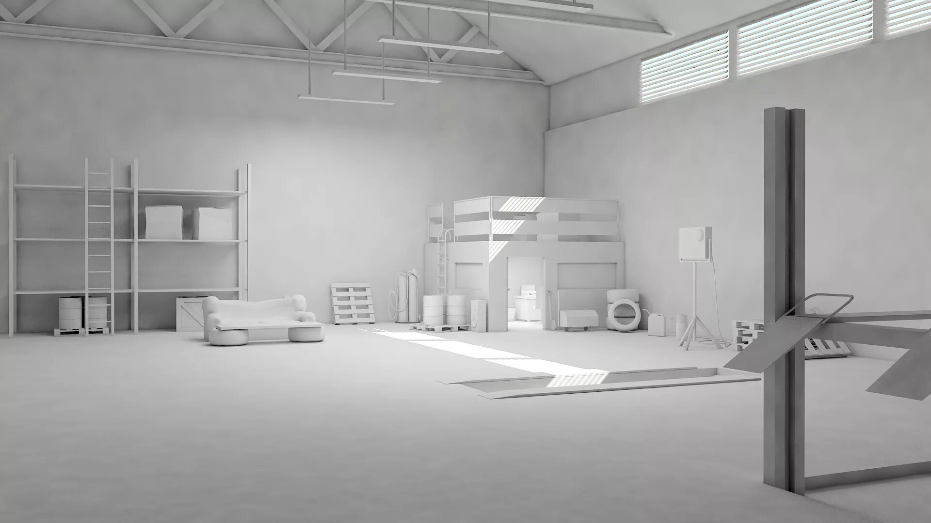 Сцены для рендера. Сцена ангар 3d max. пустые пространства в здании. сцена для рендера. 3д помещение.