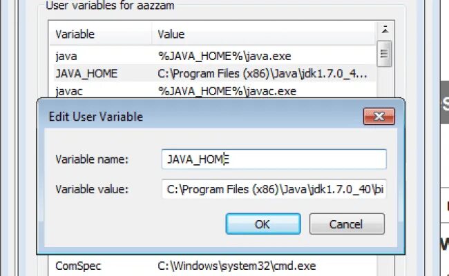 Java path variable. Java path variable
