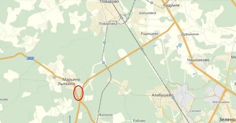 Поварово московская область на карте