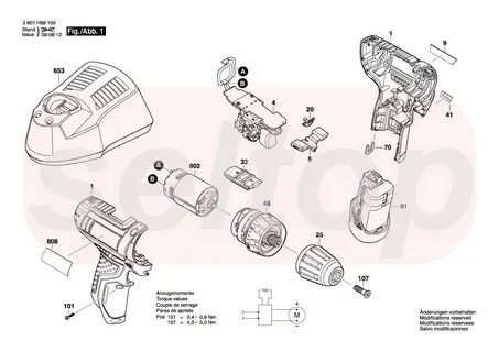 Устройство шуруповерта bosch