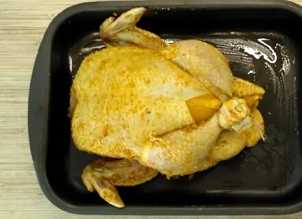 Курица запеченная в стеклянной форме