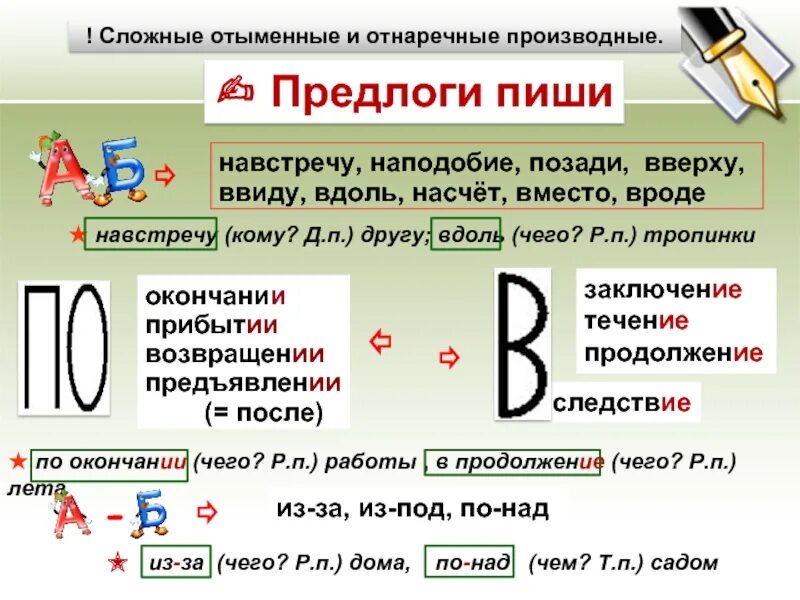 В соответствии отыменный предлог. Производные предлоги. производные и непроизводные предлоги таблица. отыменные производные предлоги. таблица производных предлогов.