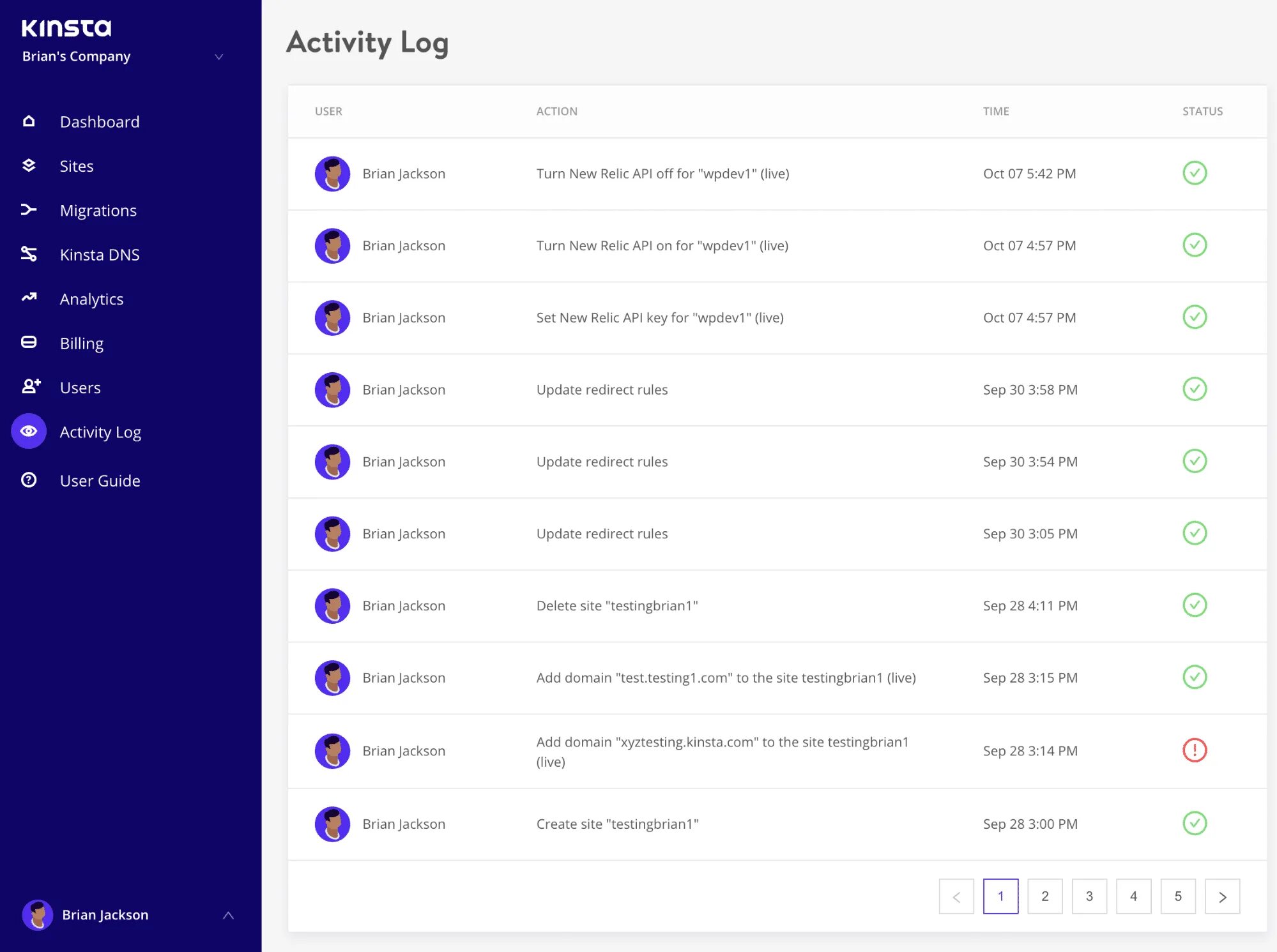 Tracking log Active. Media log activity. Time log dashboard. Activity log