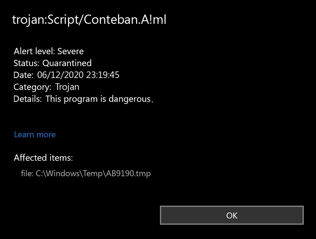 Heur trojan script. Trojan.win32.möbius strip. win95.cih virus. win.virus.sality-6819120-0.