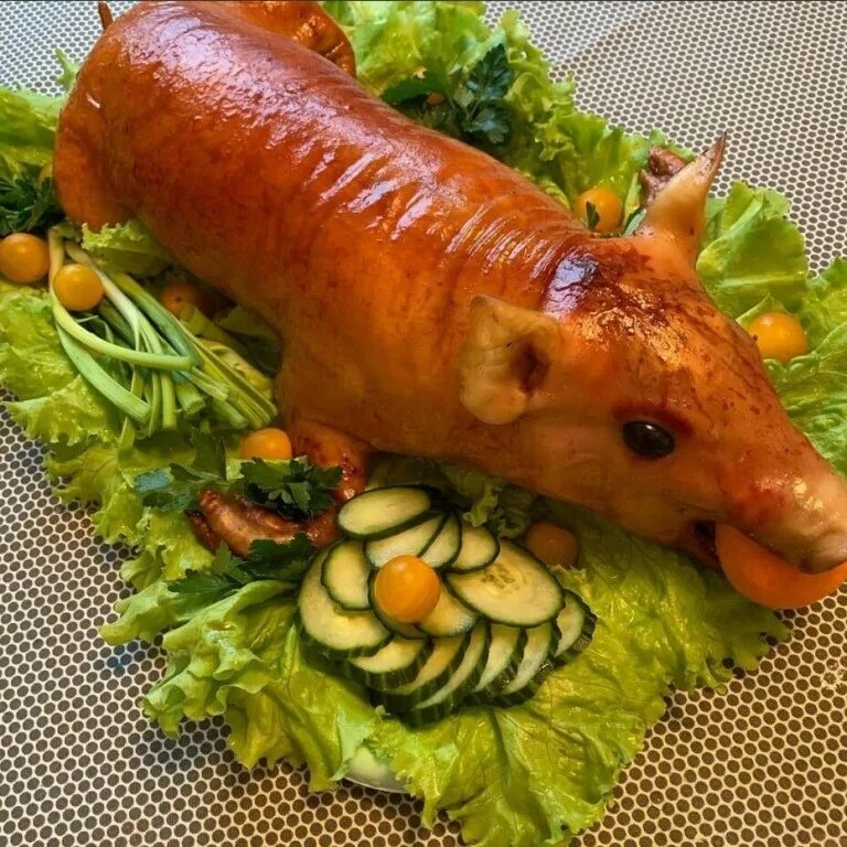 как готовить молочного поросенка в духовке