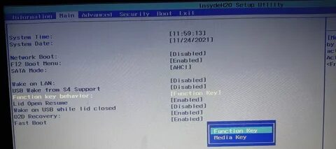 Отключить security boot acer