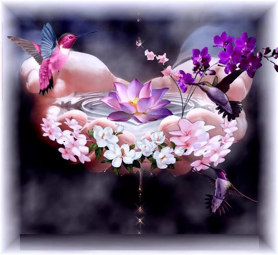 Девушка с орхидеей. День косметолога. Красоты в ваш день. Красоты в ваш день. Подруге пожелания хорошего настроения.