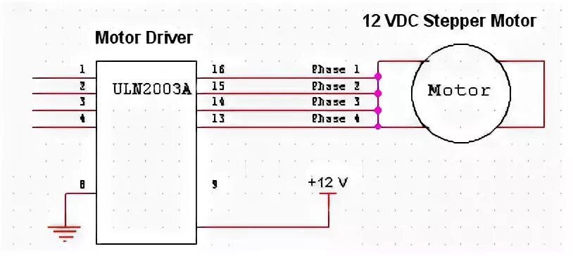 Uln2003 подключение 4 электро мотора microcontroller How to driving small motors using packaged NPN darlington driv