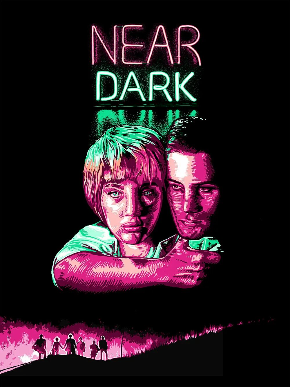 Near Dark 1987 poster. Near Dark, постеры. Near Dark, 1987 постеры. Near Dark movie Fan poster.