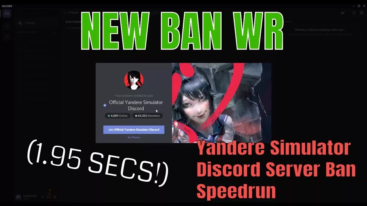 Yandere Dev discord. Yandere Dev discord ban Speedrun. Discord ban. Дискорд симулятор