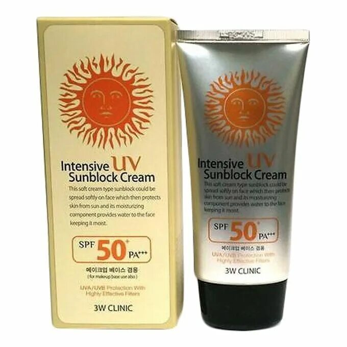 3w Clinic солнцезащитный крем Intensive UV Sunblock spf50+. 3w Clinic Intensive UV Sunblock Cream. Солнцезащитный крем 3w Clinic Intensive UV Sun Block Cream spf50+ pa+++, 70ml. Intensive Sunblock Cream SPF 50.