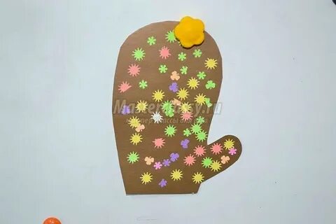 Украшаем варежку аппликация