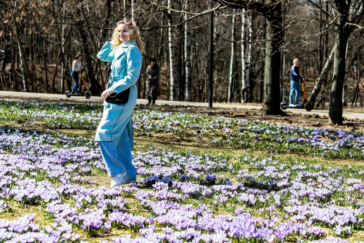 Москва весной.