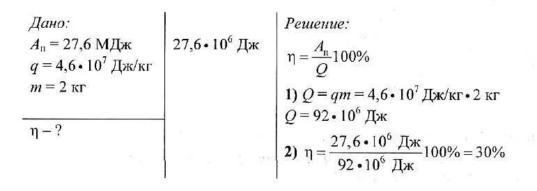 Определите КПД двигателя автомобиля которому для выполнения работы. Физика решение задач на КПД. Определите коэффициент полезного действия бензинового двигателя. КПД электродвигателя задачи. 3 6 мдж