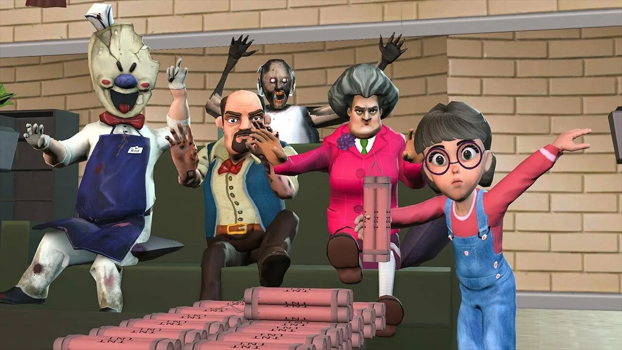 Miss t game. Скери игра. Scary teacher 3d персонажи. Scary teacher 3d девочка. Мисти Тичер.