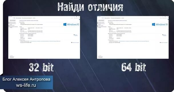 Разница 32 и 64 битных систем Windows. 64 Разрядная и 32 разрядная система разница. Отличия 32 и 64 разрядной. 32 Битная система и 64 битная разница.