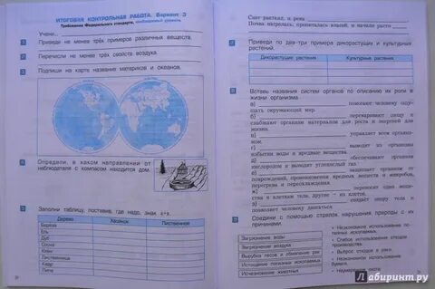 Проверочная по окр миру 4 класс