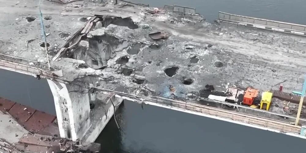 Днепр взорванные мосты