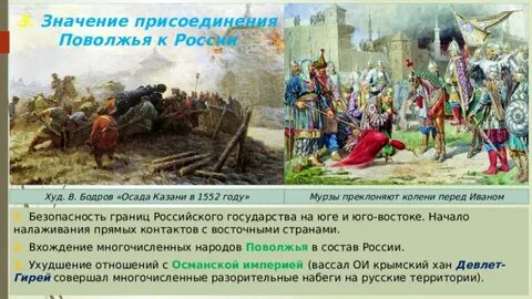 Присоединение среднего поволжья