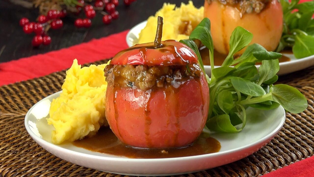 Печень с яблоками в банке духовке