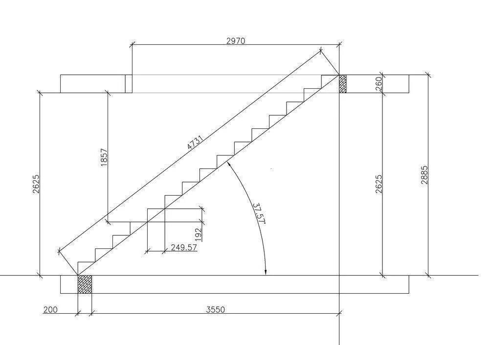 Схема ступенек. Чертеж лестницы с шириной ступени 150мм. Лестница на второй этаж одномаршевая 1 метр ширина. Одномаршевая лестница чертеж. Чертеж лестницы металлической одномаршевая.
