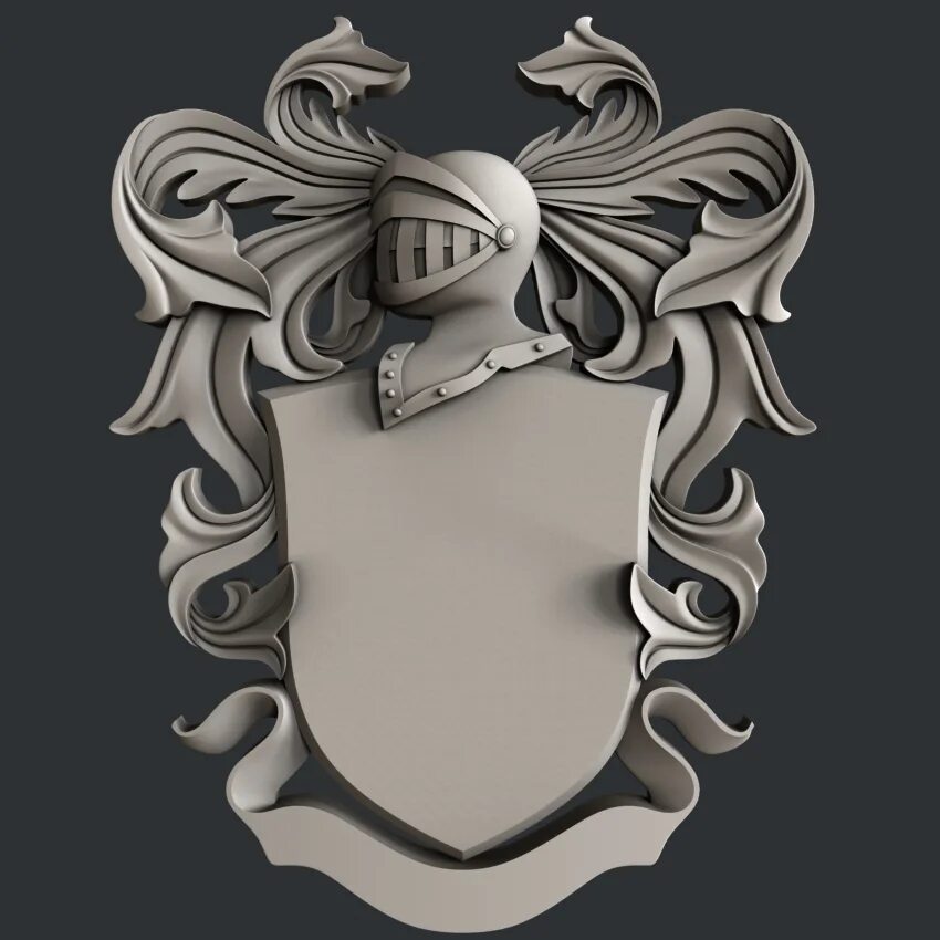 Эмблема stl. Гаргулия stl. герб stl. щит stl модель.