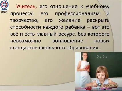 Современный урок в контексте фгос