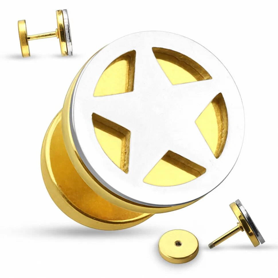 Star plug. Пирсинг звезда давида. звезда plug. plug star.