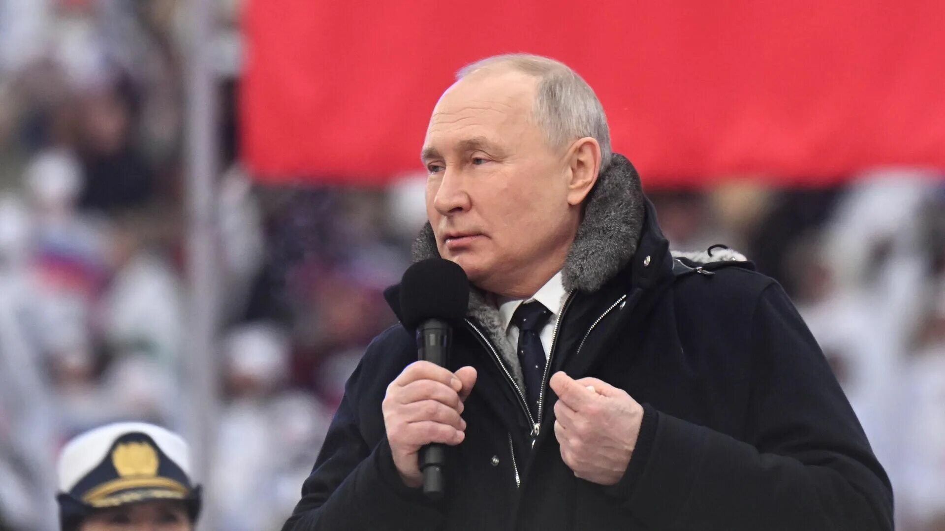 5 апреля 2024 россия. Выступление Путина в Лужниках. Фотография Путина.
