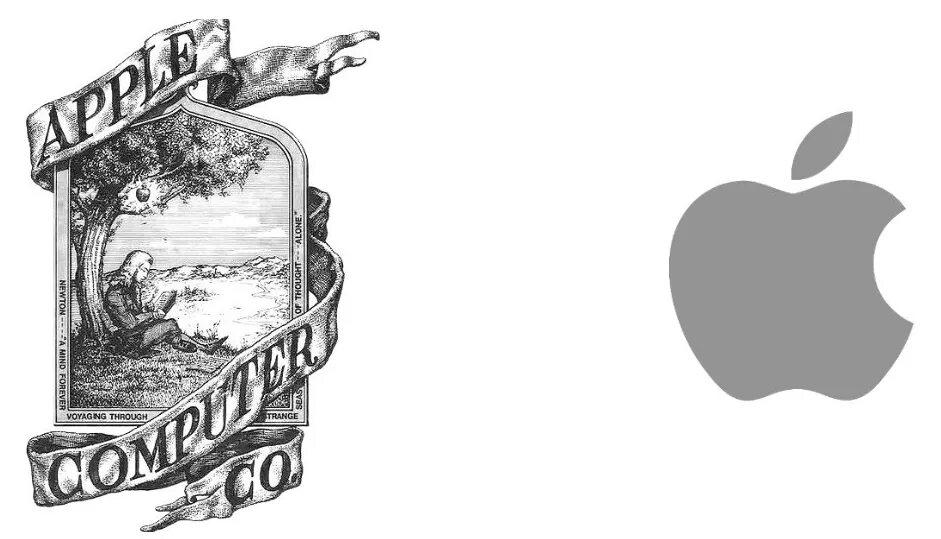 Первая эмблема apple. Старые логотипы компаний. Логотип компании apple 1976 года. Логотип эппл 1976 года. Старые логотипы.
