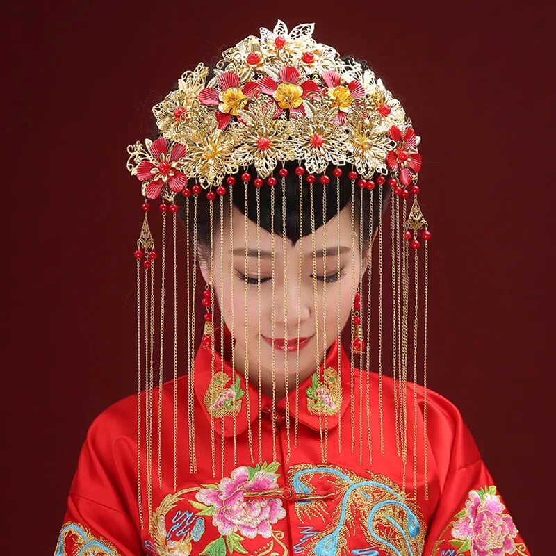 Аксессуар китае. Фэн Гуань головной убор. Китайские украшения. Китайские украшения на голову. Японские традиционные украшения для волос.