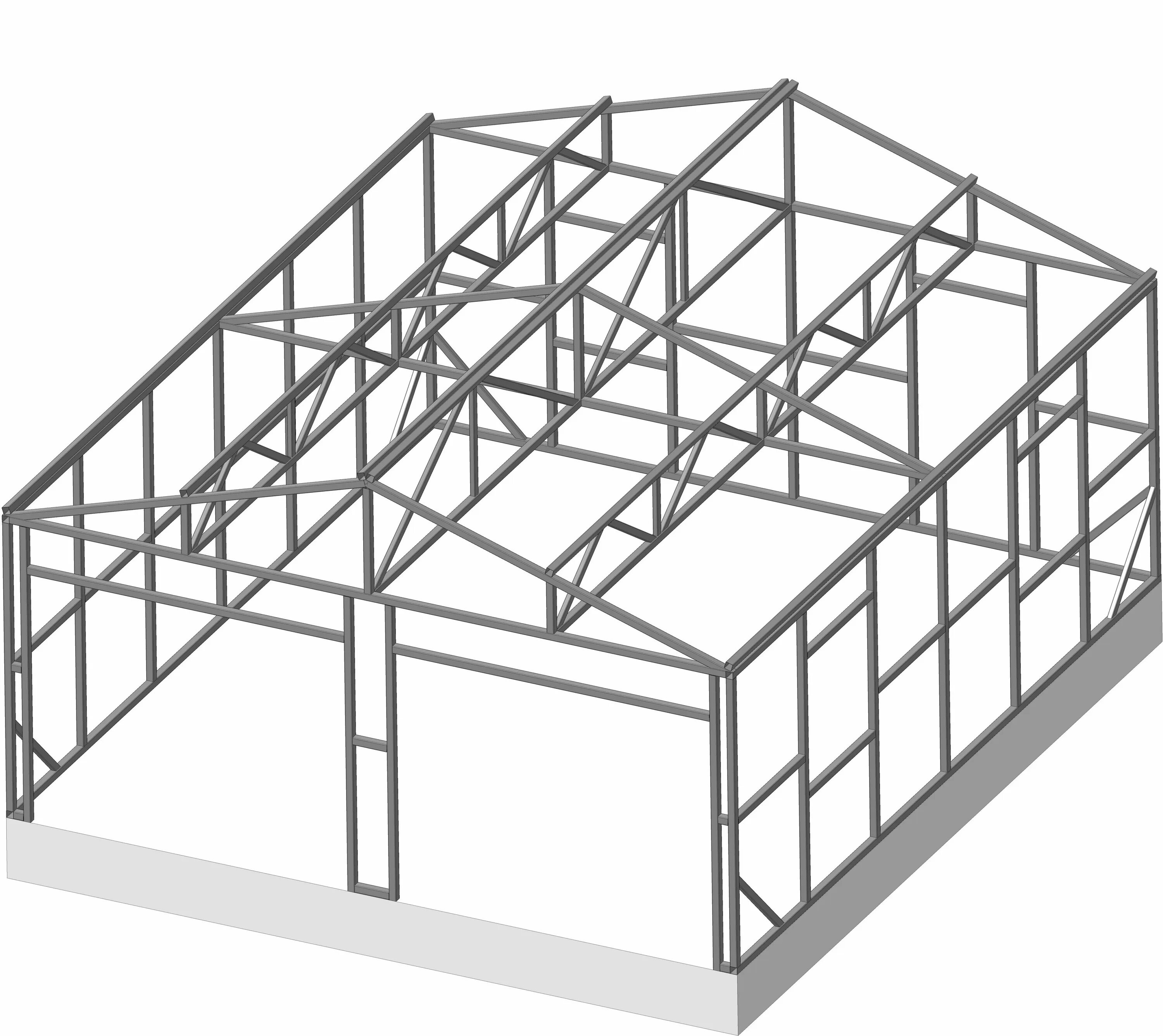 Проект дома из профильной трубы