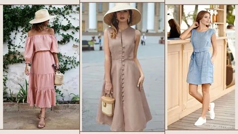 Модные льняные платья на лето 2021: стиль, комфорт, нежность и свежесть. Калейдо