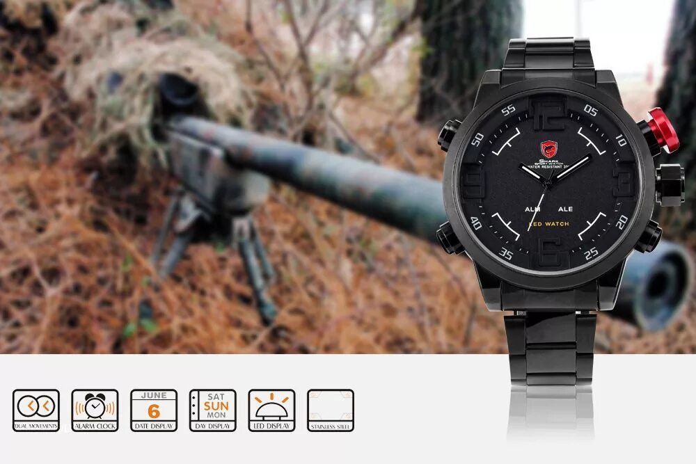 Sniper watch. 11 tactical h. Sniper watch. Titanium. Sniper watch.