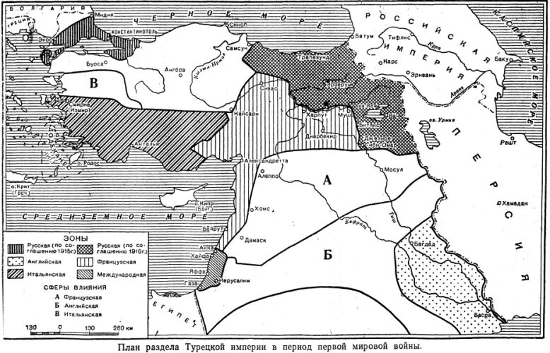План раздела Турции после первой мировой. План раздела Османской империи 1916. Раздел Турции после 1 мировой войны. Контурная карта османской империи