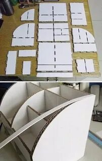 Органайзер из картонной коробки