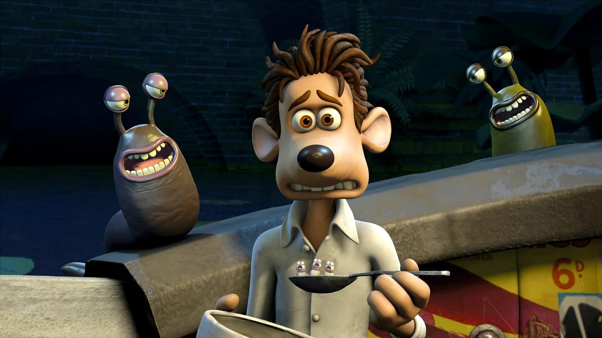 Flushed away. Смывайся 2006 Родди. Смывайся Flushed away 2006.