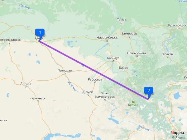 Омский сколько километров