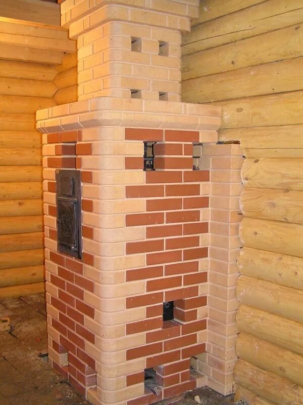 Банные печи каменки из кирпича