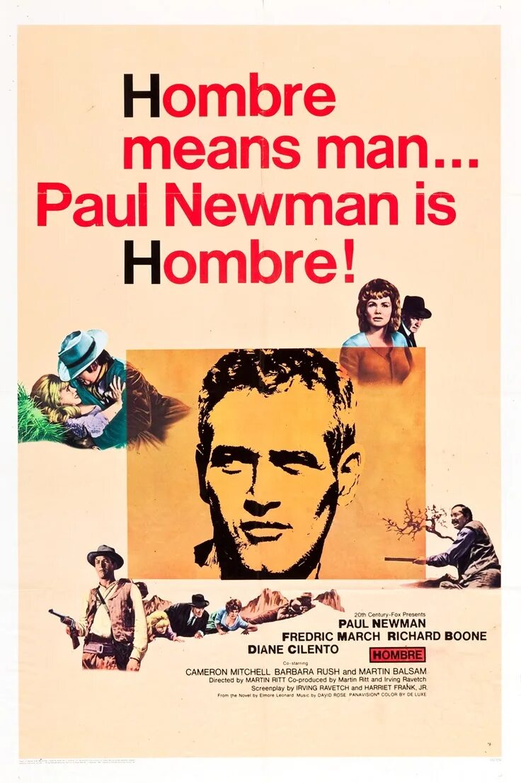 1967 - Отважный стрелок. Омбре отважный. Paul Newman hombre.