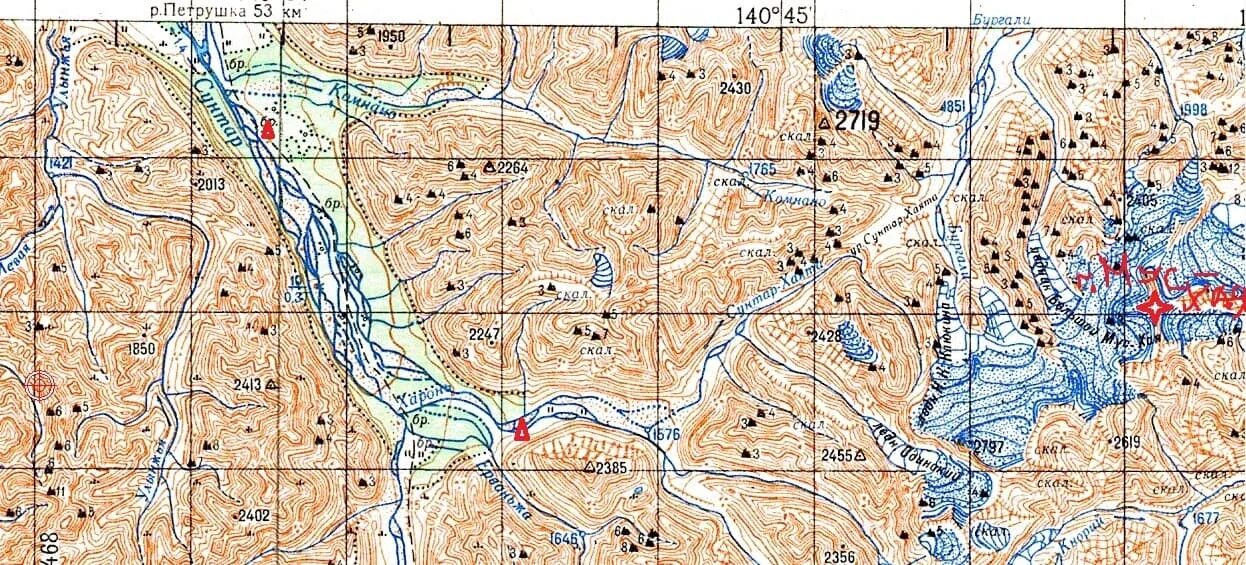 Сунтар хаята на карте. Хребет сунтар-хаята на карте река.